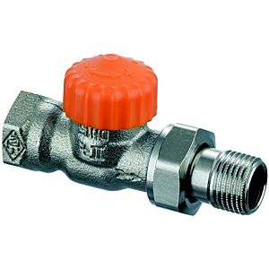 Heimeier Eclipse thermostatic valve body 3932-03.000 Rp 3 / 4xR 3/4, straight, nickel-plated gunmetal