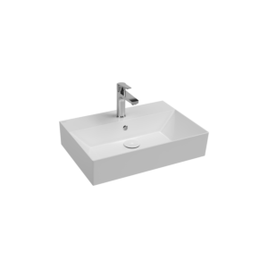 Isvea SistemaZ washbasin 10SF50060 overflow, tap hole, 60cm, white