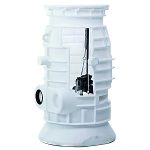 Jung Pumpen Pks plastic shaft JP09475 B 800 32, buoyancy-proof, PE, white