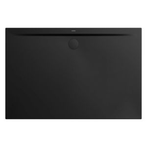 Kaldewei Superplan Zero Rechteck-Duschwanne 90x120 cm 355400010676  schwarz matt, Stahl-Email