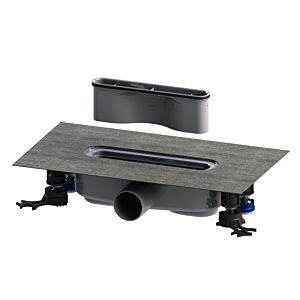 Kaldewei Ablaufgarnitur FlowDrain 4203 687744800000 Horizontal Regular, Ablaufgarnitur Set für Duschrinnen