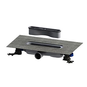 Kaldewei Ablaufgarnitur FlowDrain 4204 687744810000 Horizontal Flat, Ablaufgarnitur Set für Duschrinnen