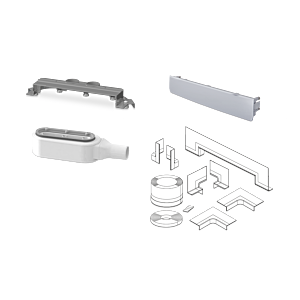 Kaldewei Xetis Installationsset 2 687676320000 mit Design-Blende hochglanz-verchromt