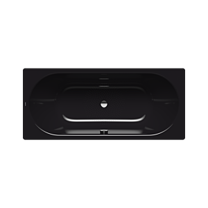 Kaldewei Classic bain duo 291530003701 190x90cm, effet perle antidérapant, noir
