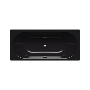 Kaldewei Classic bain duo 291534013701 190x90cm, effet perle antidérapant, noir