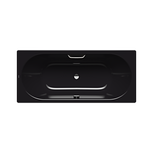 Kaldewei Classic duo baignoire 290310110701 160x70cm, trou de poignée, noir