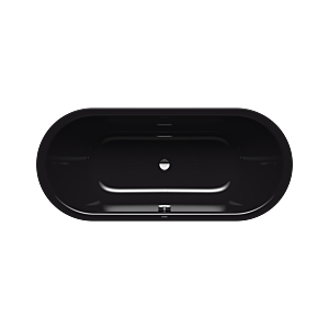 Kaldewei Classic duo oval Badewanne 291430003701 170x75cm, Antislip Perl-Effekt, schwarz