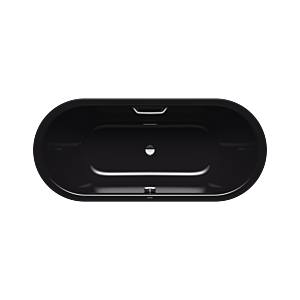 Kaldewei Classic duo Badewanne oval 292610110701 170x70cm, Griffloch, schwarz