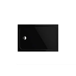 Kaldewei Cayonoplan Duschwanne 361547983701 75x100x1,8cm, mit Träger, Perl-Effekt, schwarz