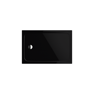 Kaldewei Cayonoplan douche 363647940701 80x160x2,5cm, avec support, antidérapant complet, noir