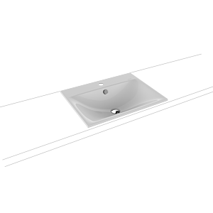 Kaldewei Silenio built-in washbasin 907706013199 overflow, 2000 hole, 3037, 60 x 46 cm, manhattan pearl effect