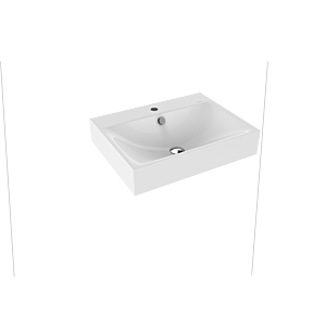 Kaldewei Silenio Wandwaschtisch 904306013001 3044, 60x46x12xcm, weiss Perl-Effekt, 1 Hahnloch