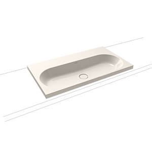 Kaldewei Centro lavabo 902906003231 3056, 90x50x4cm, effet perle Pergamon, sans trop - plein, sans trou de coulée