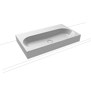 Kaldewei Centro washbasin 903106003199 3058, 90x50x12cm, Manhattan pearl effect, without overflow, without tap hole