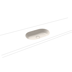 Kaldewei Centro Unterbauwaschtisch 903206003231 3059, 61x38cm, pergamon Perl-Effekt, ohne Überlauf, ohne Hahnloch