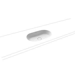 Kaldewei Centro Unterbauwaschtisch 903206003711 3059, 61x38cm, alpinweiss matt Perl-Effekt, ohne Überlauf, ohne Hahnloch