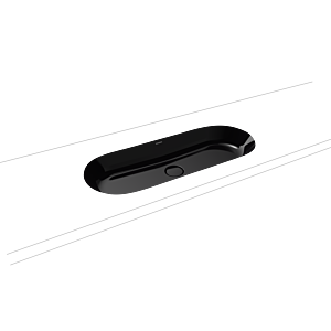 Kaldewei Centro Unterbauwaschtisch 903306003701 3060, 91x38cm, schwarz Perl-Effekt, ohne Überlauf, ohne Hahnloch