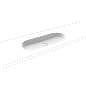 Kaldewei Centro Unterbauwaschtisch 903306003711 3060, 91x38cm, alpinweiss matt Perl-Effekt, ohne Überlauf, ohne Hahnloch