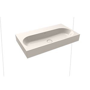 Kaldewei Centro Wand-Waschtisch 903506003231 3062, 90x50x12cm, pergamon Perl-Effekt, ohne Überlauf, ohne Hahnloch