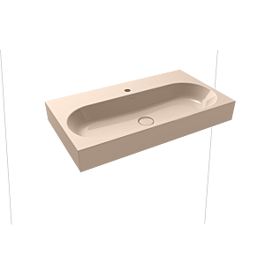 Kaldewei Centro wall-mounted washbasin 903506013030 3062, 90x50x12cm, bahama beige pearl effect, without overflow, 2000 tap hole