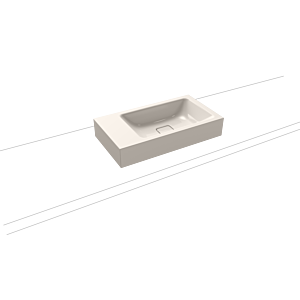 Kaldewei Cono Cloakroom basin 908106003231 55x30cm, without overflow, without tap hole, pergamon pearl effect