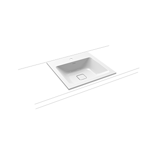 Kaldewei Cono vasque à encastrer 908206013001 3075, 50x50cm, effet perlant blanc, sans trop-plein, trou pour robinet 2000