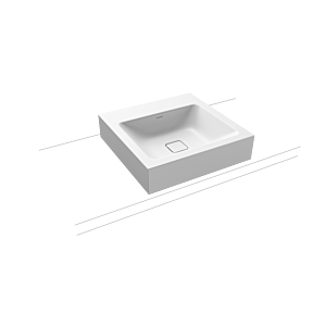 Kaldewei Cono washbasin 908406003711 50x50cm, without overflow, without tap hole, alpine white matt pearl effect