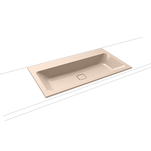 Kaldewei Cono Einbau-Waschtisch 901706003030 3081, 90x50cm, bahamabeige Perl-Effekt, ohne Überlauf, ohne Hahnloch