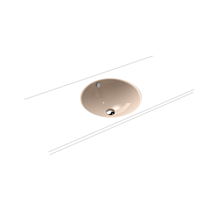 Kaldewei Classic Kaldewei 910006003030 d = 42cm, avec trop-plein, sans trou pour robinetterie, effet perlant beige bahama