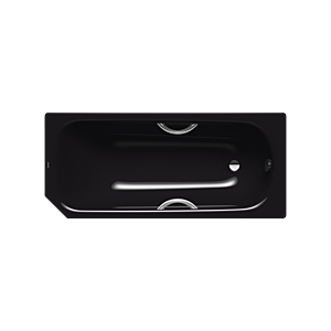 Kaldewei Saniform star bath 134034010701 160x70cm, antidérapant complet, variante 2000 , noir