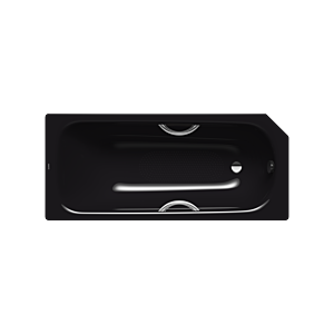 Kaldewei Saniform star Badewanne 134234010701 160x70cm, Vollantislip, Variante 3, schwarz