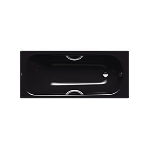 Kaldewei Saniform plus baignoire 111530003701 140x70cm, effet perle antidérapant, noir