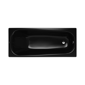 Kaldewei Saniform baignoire 112234013701 175x75cm, plein effet perle antidérapant, noir