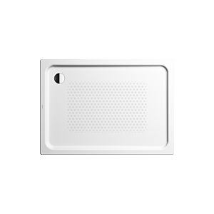 Kaldewei Duschplan xxl Duschwanne 432735003001 100x140x6,5cm, mit Träger, Antislip Perl-Effekt, weiß