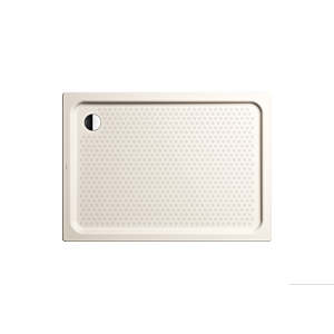 Kaldewei Duschplan xxl Duschwanne 432735040231 100x140x6,5cm, mit Träger, Vollantislip, pergamon