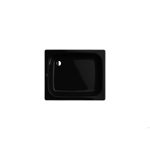 Kaldewei Sanidusch Duschwanne 448000010701 70x75x14cm, ohne Effekt/Antislip, schwarz