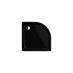 Kaldewei Zirkon receveur de douche 457100013701 100x100x3,5cm, effet perlant , noir