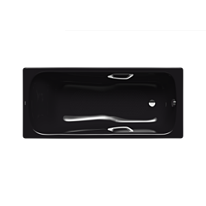 Kaldewei Dyna set star bath 226734010701 150x75cm, antidérapant complet, noir
