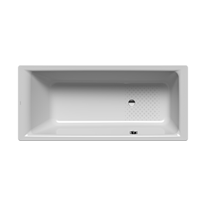 Kaldewei Puro Badewanne 256730003199 180x80cm, Überlauf seitlich, Antislip Perl-Effekt, manhattan