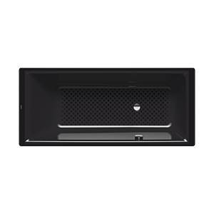Kaldewei Puro bath 256634010701 170x75cm, overflow on the side, full anti-slip, black