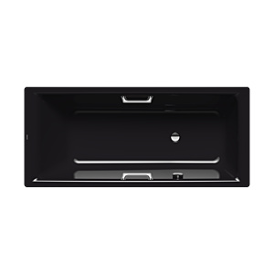 Kaldewei Puro star bath 259423000701 170x80cm, overflow on the side, overflow hole opposite, black