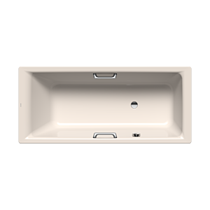 Kaldewei Puro star Badewanne 255800013231 170x75cm, Überlauf seitlich, Perl-Effekt, pergamon