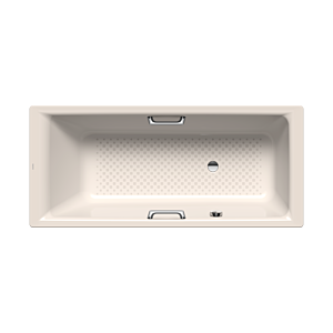 Kaldewei Puro star Badewanne 258634013231 160x70cm, Überlauf seitlich, Vollantislip Perl-Effekt, pergamon