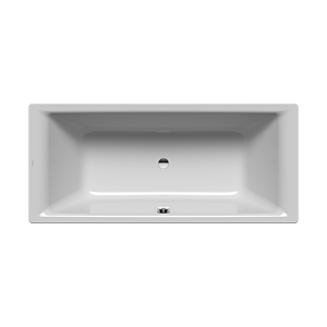 Kaldewei Puro duo bath 266500013199 190x90cm, overflow in the middle, pearl effect, manhattan