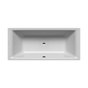 Kaldewei Puro duo Badewanne 266430003199 180x80cm, Überlauf mittig, Antislip Perl-Effekt, manhattan