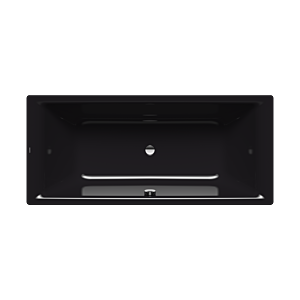 Kaldewei Puro bain duo 266300010701 170x75cm, trop-plein au milieu, noir