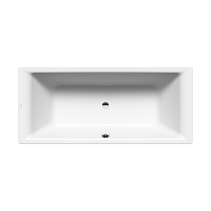 Kaldewei PURO DUO 663 Bathtub 266300011001 170x75cm, center overflow, Invisible Grip, glossy, alpine white