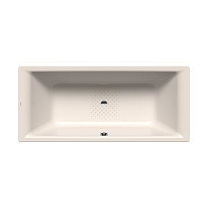 Kaldewei Puro baignoire duo 266330003231 170x75cm, trop-plein au centre, effet perlé antidérapant, pergamon