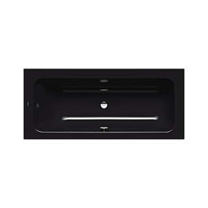 Kaldewei Puro set wide Badewanne 261034010701 170x75cm, Überlauf mittig, Vollantislip, schwarz