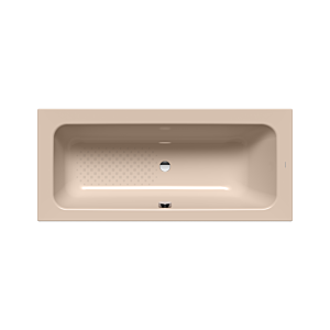 Kaldewei Puro set wide bath tub left 261130003030 anti-slip pearl effect, bahama beige, 170x75cm, overflow in the middle